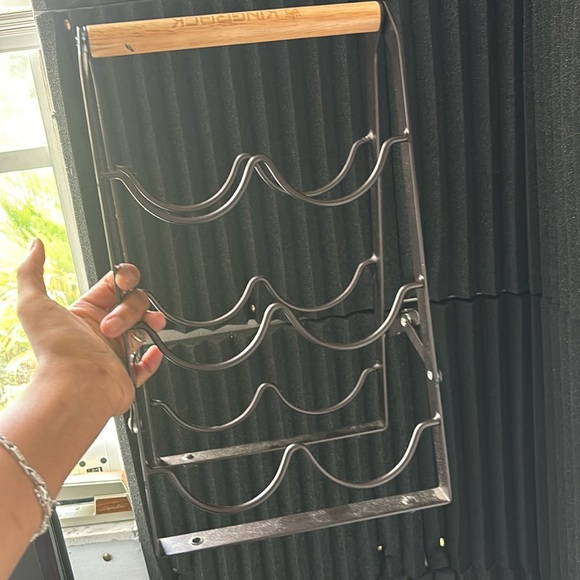 KINGRACK 6 BOTTLE FOLDABLE WINE RACK - Picture 1 of 4